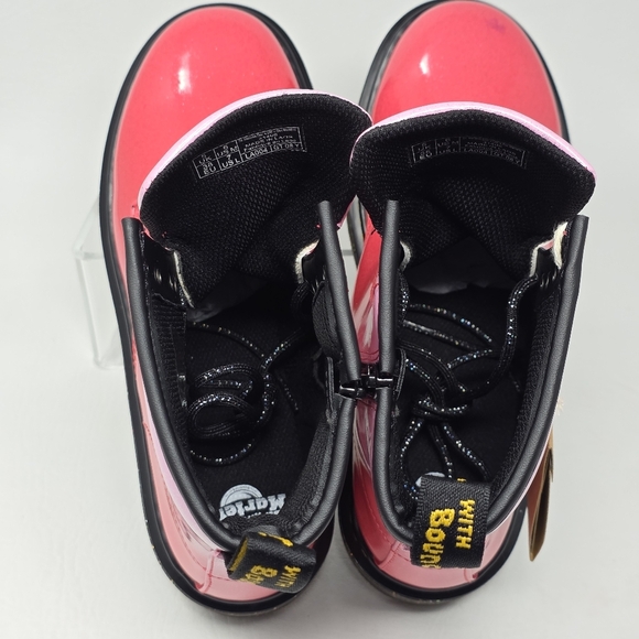 Dr. Martens 31405 Gradient Glitter Lace-up Zipper Boots Womens Size 7 Pink New - Picture 12 of 13